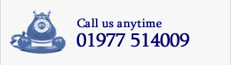 Call us on 01977 514 009